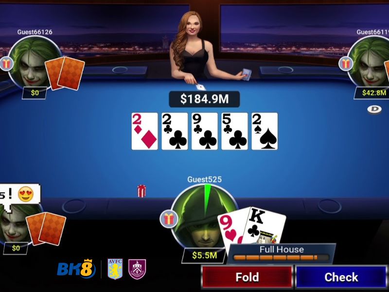 Hướng dẫn thành viên cách chơi một ván Poker hoàn chỉnh