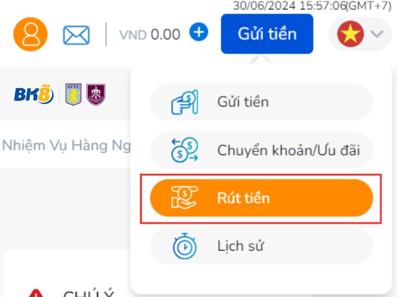 Một số lưu ý cho người chơi khi rút tiền tại nhà cái